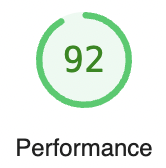 Performance score.